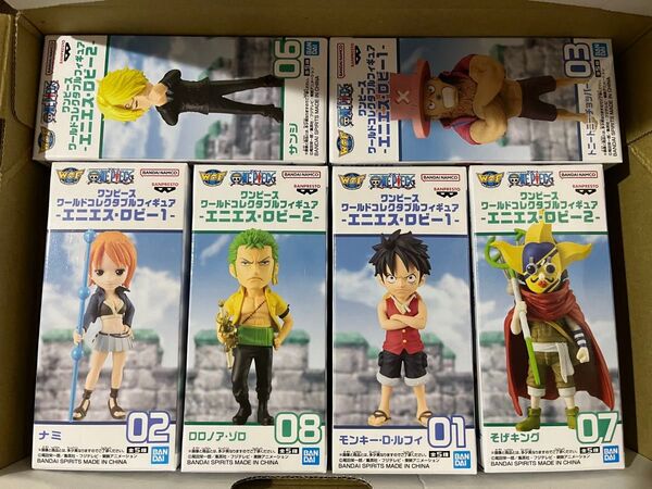 ワンピース ワールドコレクタブルフィギュア -エニエス・ロビー- 6種セット