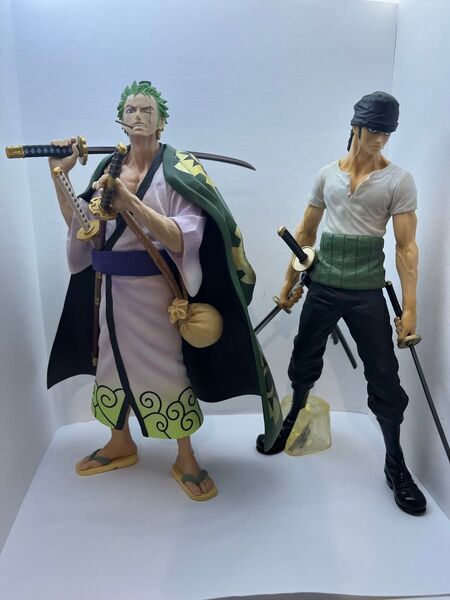 ゾロ 2体 マスターライズ ワンピース 一番くじ フィギュア