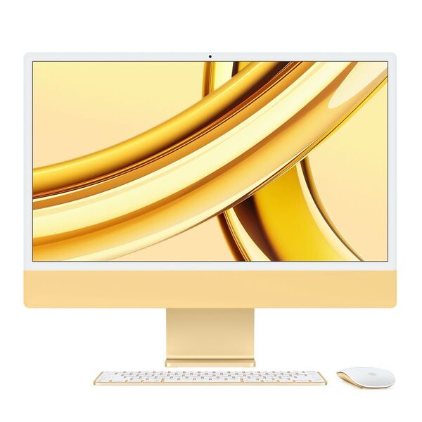 極美品 iMac 24インチ M3 2023 8コアCPU 10コアGPU メモリ 8GB SSD 256GB イエロー