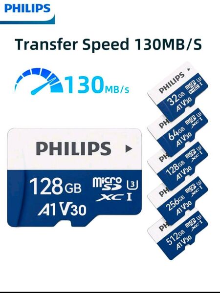 Philips フィリップス 128GB microSDカードオリジナル
