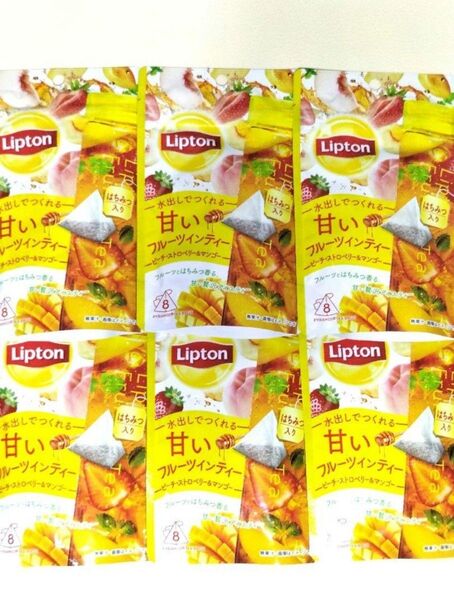 【新品未開封】Lipton 水出しアイスティー 1種6袋 はちみつ紅茶