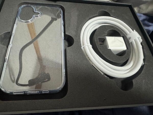 iPhone16 セット NIMASO クリア クリアケース 2m 2メートル USBケーブル C toC アダプター