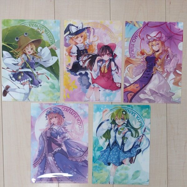 東方Project クリアファイル A5 5枚セット まとめ売り