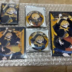 【鏡音レン】エンジョイ大阪 等身レン缶バッジ+SDレン缶バッチ+カフェ限定コースター会場購入特典ポストカード/クラックス 望月けい