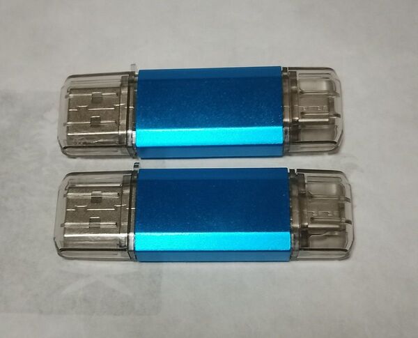 【ジャンク品・不具合品・故障品】64GB USB メモリー USB−A Type−C Dual 2個