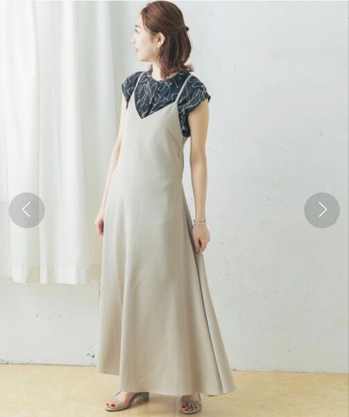 (美品)アーバンリサーチロッソ リネンライクキャミワンピース