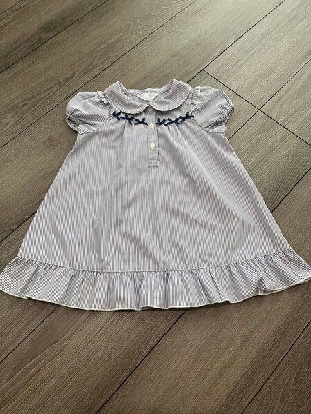 pom ponette baby ポンポネット ストライプワンピース 90