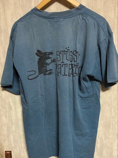 size XL 80s USA製 ヴィンテージ STUSSY OLD ネズミ Tシャツ