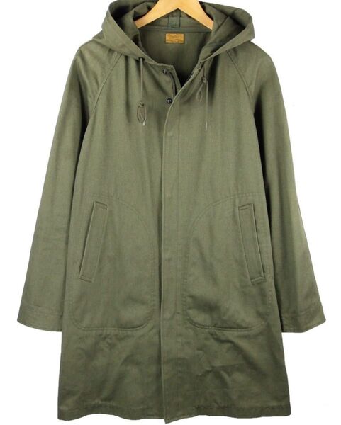 size L 日本製 定価39900円 BROWN by 2-tacs ミリタリー カデットコート モッズコート ロング丈