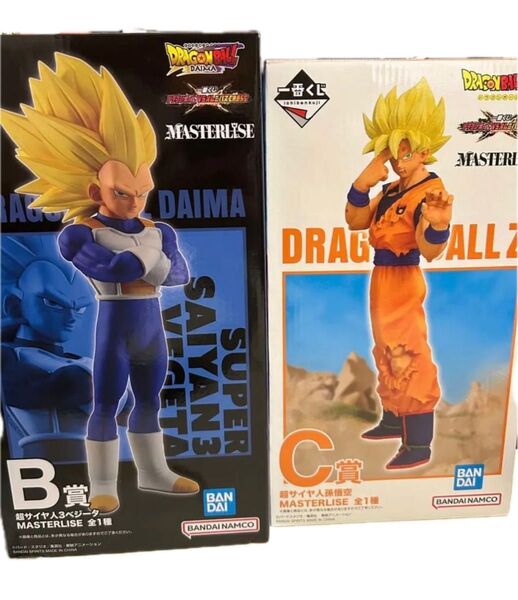 一番くじ ドラゴンボール VSオムニバスCROSS B賞 超サイヤ人3ベジータ C賞 超サイヤ人孫悟空 セット