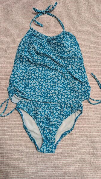 水着 タンキニ 花柄 レディース 13L パレオ付き