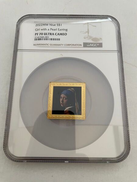 2022年 ニウエ 真珠の耳飾りの少女 1ドル銀貨 NGC PF70 ULTRA CAMEO プルーフ