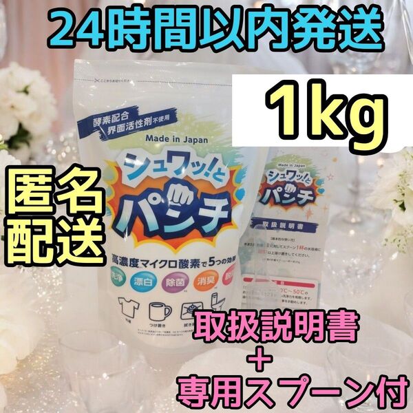 正規品 新品 シュワッ!とパンチ 1kg シュワットパンチ シュワッとパンチ 取扱説明書+専用スプーン付き