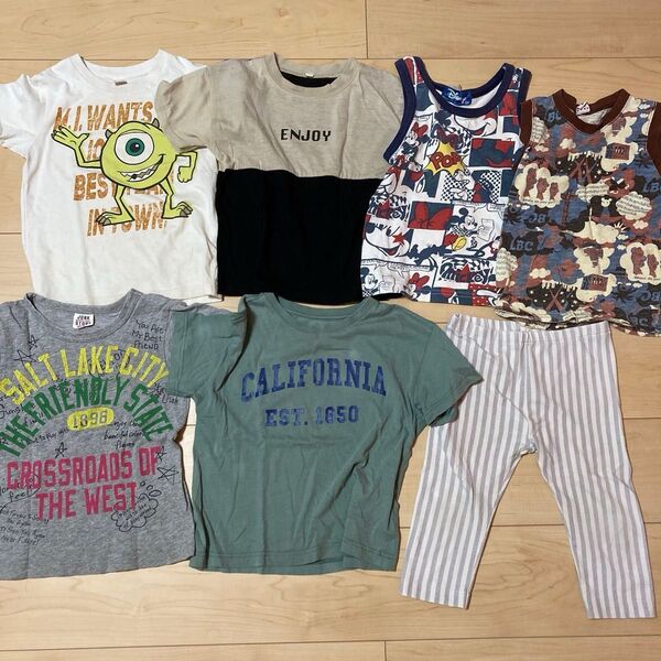 Tシャツ レギンスパンツ セット 110 汚れ、穴、記名あり