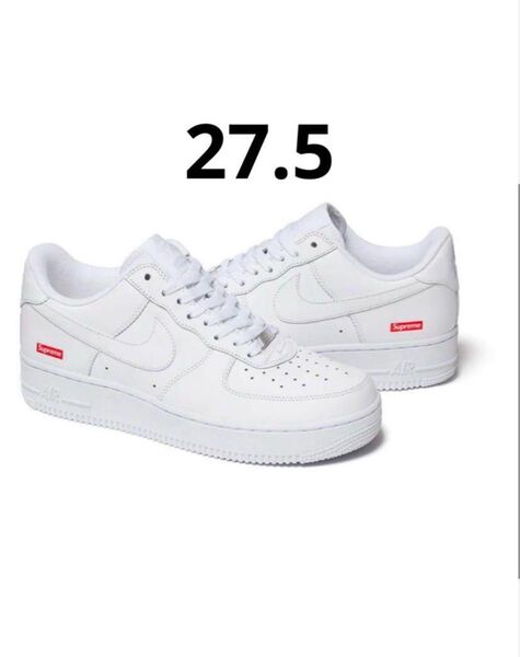 Supreme × Nike Air Force 1 Low "White" 27.5cm