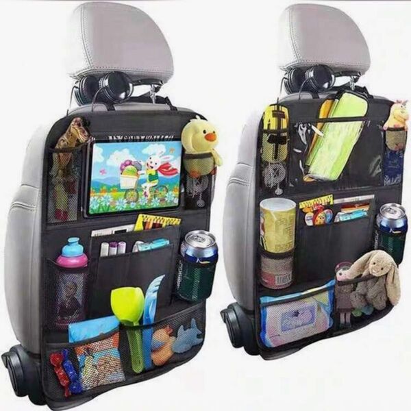 大容量 ドライブ 車用収納袋 収納バック 車 後部座席 カー用品 収納 iPad入れ 新品