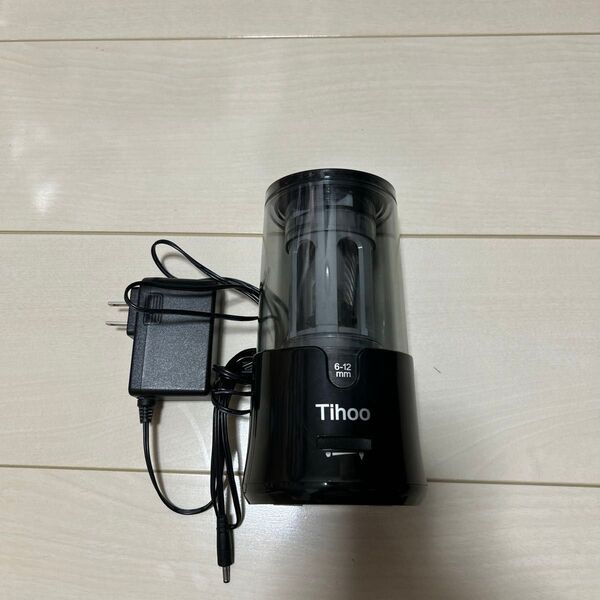 Tihoo 電動鉛筆削り ブラック