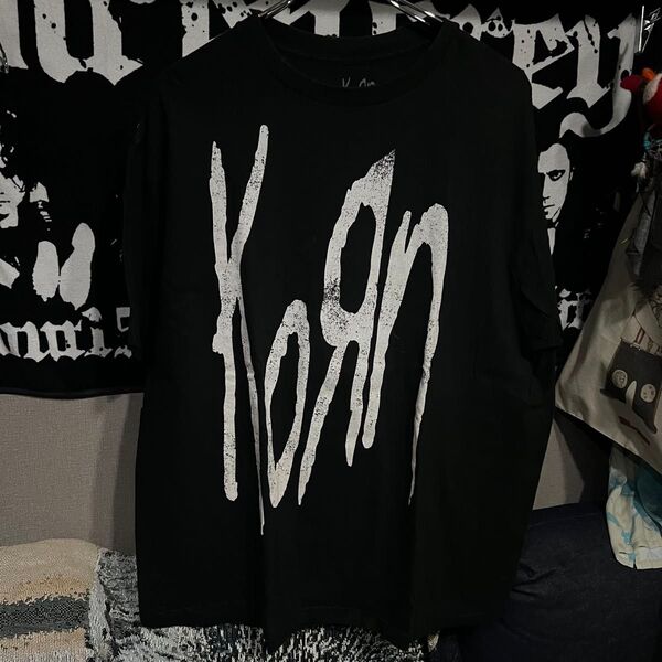 KORN Stretched Freak T-Shirt XL ブラック Still A Freak 半袖 Tシャツ コーン 黒