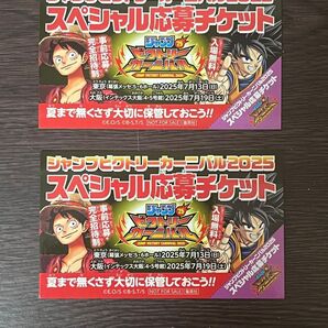 ジャンプビクトリーカーニバル スペシャル応募チケット2枚