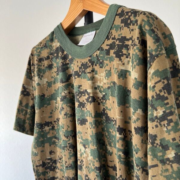 USA製 ビンテージ ミリタリーTシャツ デシタルカモ 迷彩 メンズ 半袖 Mサイズ 【シングルステッチ】