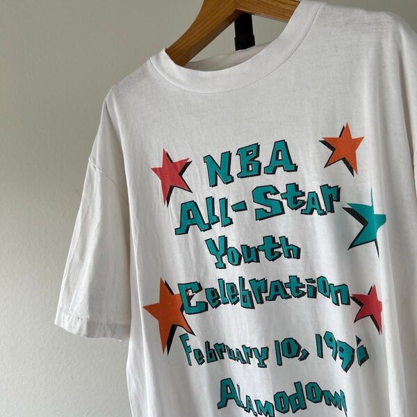 90s USA製 NBA ALL STAR 1996 ビンテージTシャツ メンズ 半袖 Lサイズ【シングルステッチ】