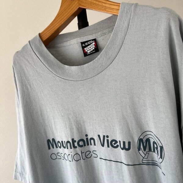 90s USA製 mountain view ビンテージTシャツ アウトドア メンズ 半袖 XL【シングルステッチ】