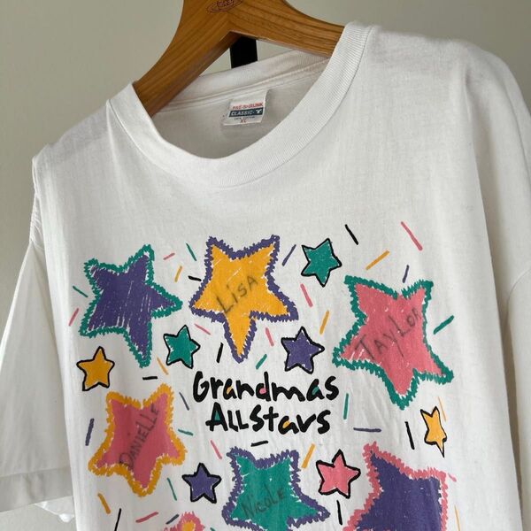 90s USA古着 Grandmas Allstars ビンテージTシャツ スーベニア メンズ 半袖 XL【シングルステッチ】