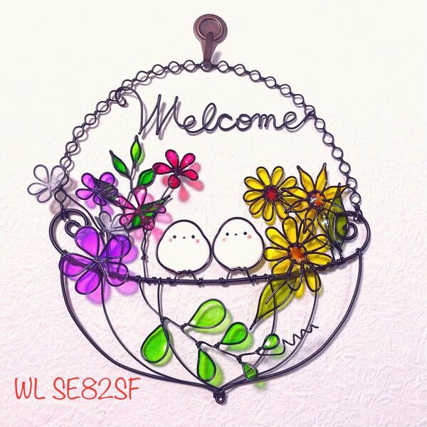 【WL SE82SFシマエナガ】ディップアート ワイヤークラフト ワイヤーアート