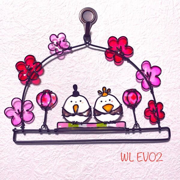 【WL EV02ひな祭り】ディップアート ワイヤーアート ワイヤークラフト