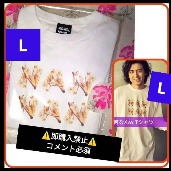 ▼コメント必須★値下げ不可▼ 希少レア 初期 藤井風 何なん Tシャツ NANNAN Lサイズ ロンT 長袖 グッズ
