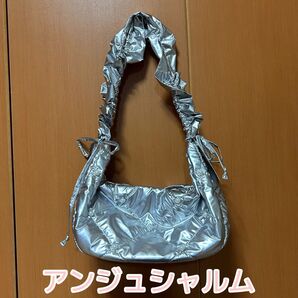 しまむら anjecharme アンジュシャルム 辻希美 バッグ 三日月 ホーボーバッグ シルバー キラキラ 平成