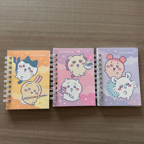 キャンドゥ セリア ちいかわ リングノート メモ帳 ハチワレ うさぎ モモンガ カニちゃん 古本屋 シーサー
