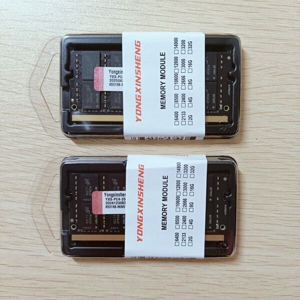 【新品・未使用】16GB×2枚(計32GB)DDR4-3200 PC4-25600 ノートパソコン用メモリ 78