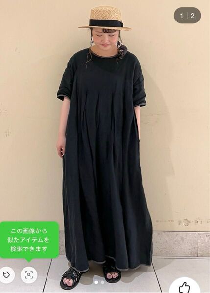 おまけあり 美品 ツハルバイサマンサモスモス パイピングワンピース ブラック ペチコート付き ワンピース 半袖ワンピース フリー
