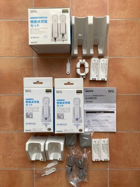 美品☆WII エネループ 無接点充電器セット+Wii モーションプラス Sanyo 正規品 eneloop