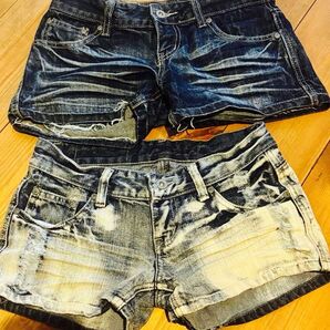 デニム ショートパンツ Sサイズ ダメージ加工