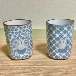 ミッフィー 湯呑み2点セット 五角湯呑 和小紋 さくら 箱付き 美濃焼 食器