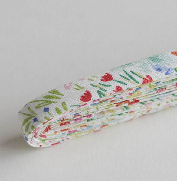 ☆新品未使用☆バイアステープ/12mm巾 Blurry garden 2.5m巻
