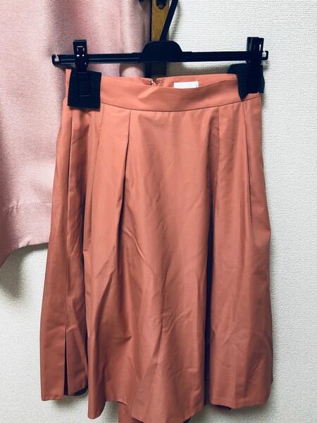 新品未使用　　ロングスカート　ピンク　日本製