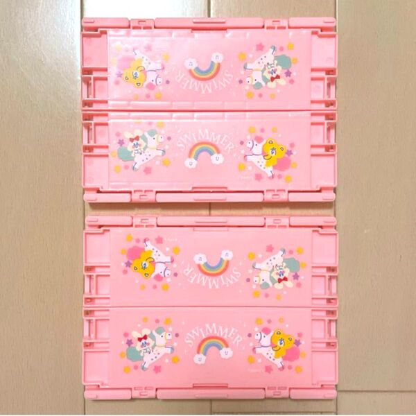 *新品* SWIMMER スイマー セリア ミニコンテナ ボックス ピンク 2個セット