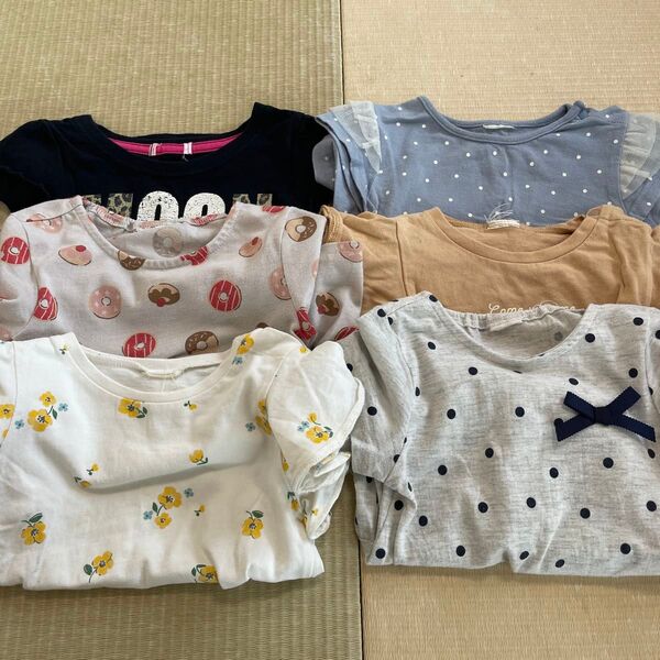【中古品】 女の子 トップス Tシャツ 90サイズ 6枚セット