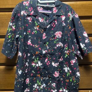 DIESEL 半袖 アロハ シャツ "Black" Lサイズ