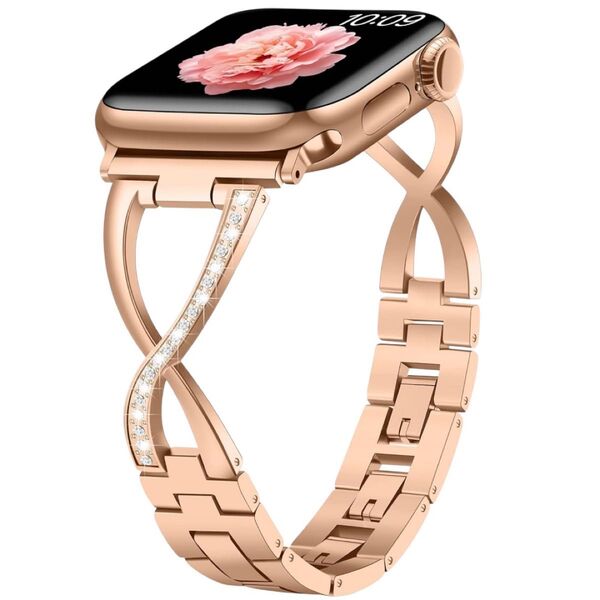 Apple Watch バンド 38mm 40mm 41mm 42mm ベルト ローズゴールド アップルウォッチ