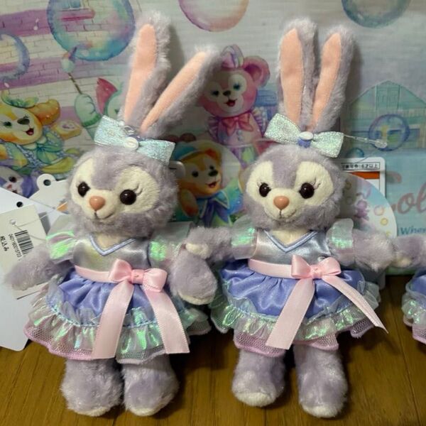 ステラルー ぬいぐるみバッジ 東京ディズニーシー カラフルハピネス 2点