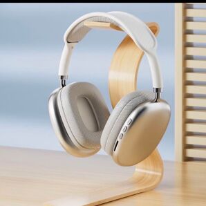 【新品】ワイヤレスヘッドホン Bluetooth 音楽 ミュージック アップル ゲーミング アップル互換品 シルバー