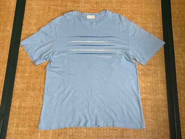 108. 早い物勝ち! Holiday Wolk 水色 ストライプ Tシャツ LLサイズ 複数購入対応 割引対応あり
