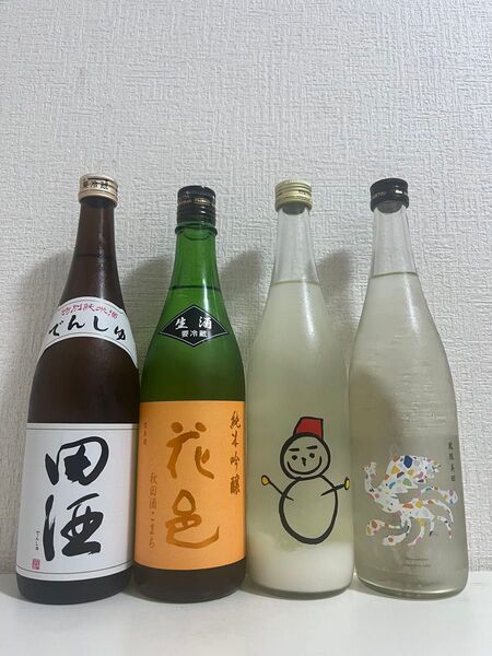 【日本酒4本セット】田酒・花邑・仙禽・鳳凰美田