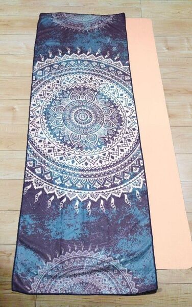 新品 ヨガラグサイズ ヨガタオル ホットヨガ 183cm×63cm BL-1