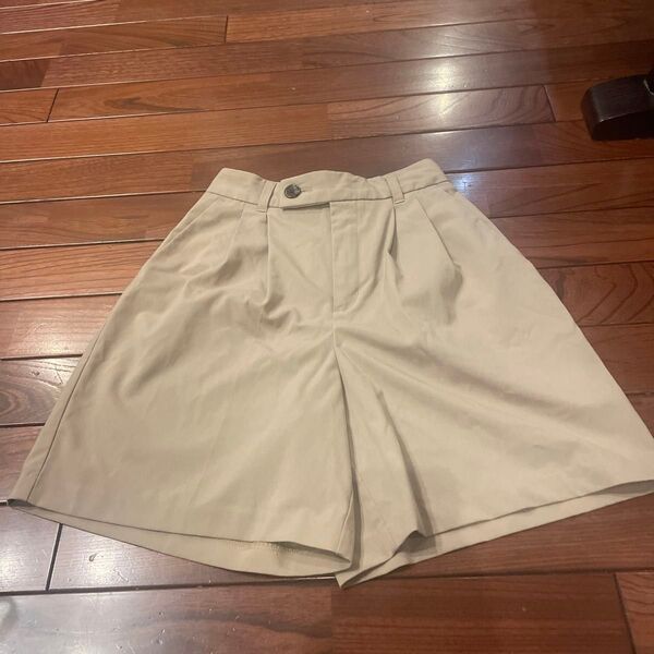 ショートパンツ キュロット ボトムス ハーフパンツ ベージュ GU
