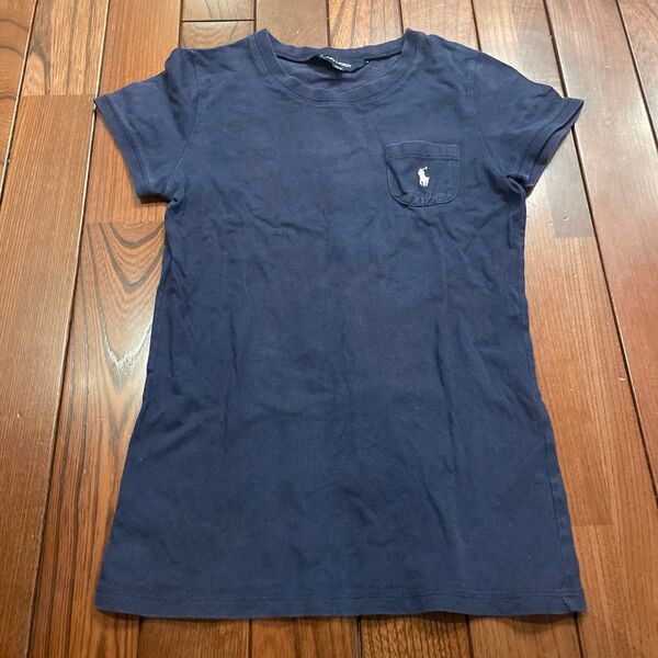 ラルフローレン Tシャツ 150cm キッズ 半袖 ネイビー